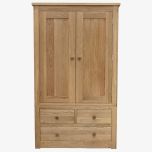 Torino Gents Wardrobe in Solid Oak