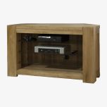 Trend Corner TV Unit in Solid Oak