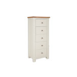 Boston Ivory Bedroom 5 Drawer Ivory Tallboy