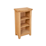 Boston Natural Oak Living Small Oak Bookcase/DVD Rack