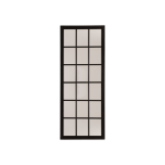 Tall Black Wooden Window Mirror