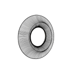 Chico Black Large Wire Mirror