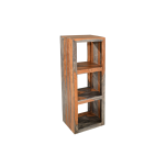 Cube Sheesham Triple Display Unit