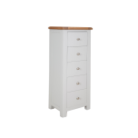 Boston French Grey Bedroom 5 Drawer Contemporary Grey Tallboy