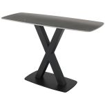 Corby Console Table In Grey Stone