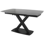 Corby Medium Extending Dining Table In Grey Stone
