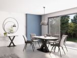 Corby Medium Extending Dining Table & Chairs Set - Choose Your Colour