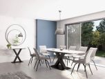 Corby Large Extending Dining Table & Chairs Set - Choose Your Colour