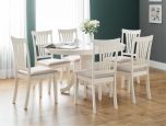Julian Bowen Stanmore 4-6 Seater Extending Dining Table in Ivory