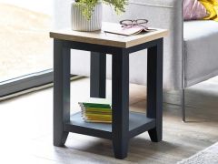 Julian Bowen Bordeaux Dark Grey Lamp Table
