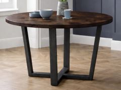 Julian Bowen Brooklyn Round Table in Dark Oak