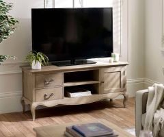 Julian Bowen Camille French Style TV Unit in Limed Oak