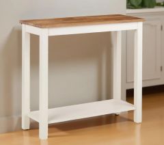 Julian Bowen Coxmoor 90cm Console Table in Ivory & Oak