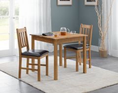 Julian Bowen Coxmoor Square Dining Table Set in Solid Oak