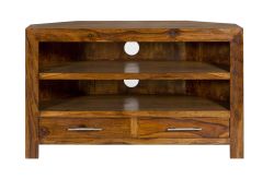Agra Corner TV Unit in Rosewood
