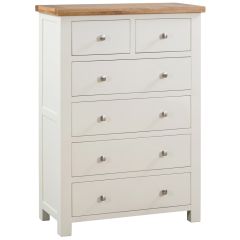 Dorset Ivory 2 Over 4 Drawer Chest Of Drawers
