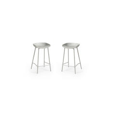 Julian Bowen Renzo Barstools in Grey - Set of 2
