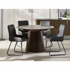 Julian Bowen Arya Extending Dining Table in Dark Oak