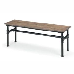 Julian Bowen Carnegie Bench in Mocha Elm