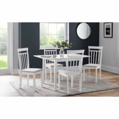 Julian Bowen Rufford Dining Table in Solid White