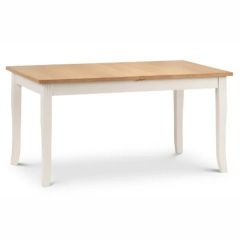 Julian Bowen Davenport Ivory Extending Dining Table
