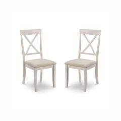 Julian Bowen Davenport Dining Chair in Elephant Grey - Set of 2