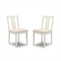 Julian Bowen Rufford Ivory Dining Chairs - Set of 2