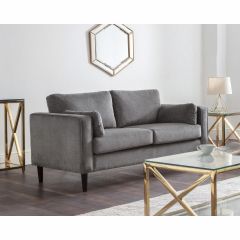 Julian Bowen Hayward 2 Seater Sofa in Grey 