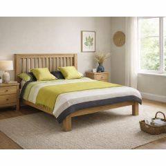 Julian Bowen Amsterdam Low Foot End Bed in Solid Oak