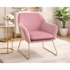 Noor Velvet Modern Accent Chair - Choose Your Colour