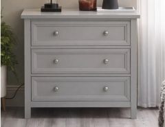 Julian Bowen Maine 3 Drawer Wide Chest - Dove Grey