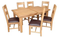 Boston Natural Oak Living Large Extendable Dining Table