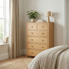 Keswick Oak 4+2 Chest of Drawers