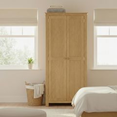 Keswick Oak All Hanging Double Wardrobe
