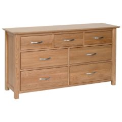 New Oak 3 Over 4 Drawer Chest Of Drawers