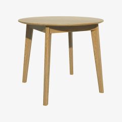Scandic 95cm Round Table in Solid Oak