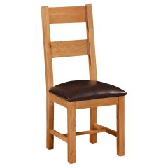 Somerset Oak Ladder Back Dining Chair - Set of 2