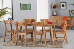Shimla 175cm Dining Table in Natural Wood