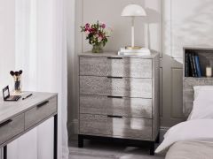 Julian Bowen Bali 4 Drawer Chest in Grey Oak