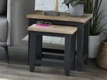 Julian Bowen Bordeaux Dark Grey Nest Of Tables