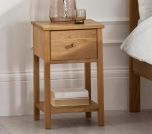 Julian Bowen Coxmoor 1 Drawer Bedside in Oak