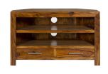 Agra Corner TV Unit in Rosewood