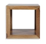 Varanasi 1 High Square Display Unit in Natural Wood