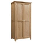 Dorset Oak 2 Door Wardrobe in Solid Oak