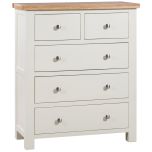 Dorset Ivory 2 Over 3 Drawer Chest Of Drawers