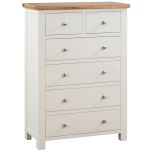 Dorset Ivory 2 Over 4 Drawer Chest Of Drawers