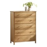 Julian Bowen Coxmoor 5 Drawer Wide Chest in Oak