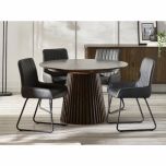 Julian Bowen Arya Extending Dining Table in Dark Oak