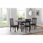 Julian Bowen Rufford Dining Table in Black