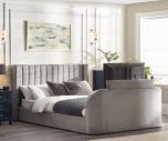 Julian Bowen Clara Ottoman Light Grey TV Bed in Double or King Size
